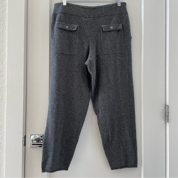 Oats Cashmere by Debra Haybum 100% Cashmere Gray Pants Size L NWT - Picture 2 of 9